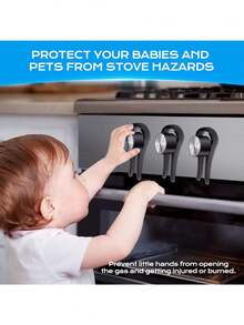 أغطية أزرار موقد الطهي لحماية الأطفال، 5 عبوات أغطية أزرار موقد الغاز شفافة مقاومة للحرارة، أغطية أزرار فرن مقاومة للأطفال للمطبخ، أغطية أزرار موقد شفافة مقاومة للحرارة، أغطية أزرار موقد مقاومة للأطفال - متعدد الألوان - مشاهدة 6