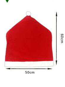 1 pieza/2 piezas/4 piezas Fundas decorativas navideñas para silla, fundas traseras de silla con estampado de tela no tejida de Papá Noel, decoración para fiestas festivas, decoración navideña de cocina, Halloween, decoración de Halloween