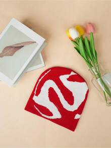 1 件时尚提花 Y2K 老爹帽，男女通用街头潮流帽子，秋季 - 彩色 - 查看 5