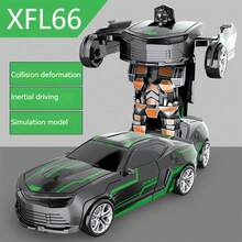 Collision Robot Car, Inertial Car Collision Transforms Into Robot, Inertial Car Model Transforms After Collision, Collision Car Robot Racing Car Model - Multicolor - View 12