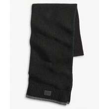 Cole Haan Men's Waffle-Knit Scarf |  | Men Scarves - 黑色 - 查看 1