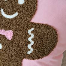 1 szt. poszewka na poduszkę z motywem laski cukrowej i piernikowego ludzika, świąteczna dekoracja do domu, do sypialni