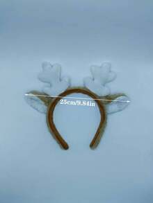 1pc Lovely Deer Antler Headband, Christmas Headpiece With Cute Deer Ears, Decorative Headband. Please Note That Due To Photography, The Actual Color May Have Slight Variations From The Image. - Multicolor - View 8