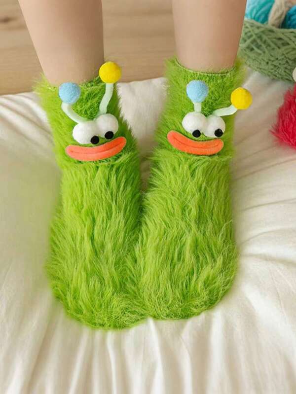 Unique And Humorous Ugly Socks, Soft And Comfortable Mid Knee Socks, Suitable For Daily Wear In Autumn And Winter, Suitable As Christmas And Halloween Gifts