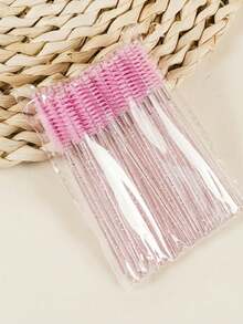 100/50/20 piezas Cepillo desechable para extensiones de pestañas, Cepillo cosmético, Aplicador de rímel, Rizador de pestañas, Cepillo para pestañas postizas, Herramienta de maquillaje para cejas - Multicolor - Ver 2