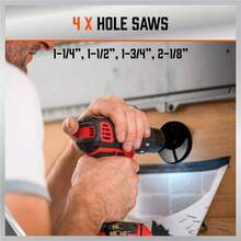 Ultimate Drill Bit Set - 246 PCS Comprehensive Premium Quality Drill Bits Kit Wood Metal Cement Drilling Screw Driving, Full Combo Kit Assorted In Organized Carrying Case, Reinforced Packaging - 最初的 - 查看 8