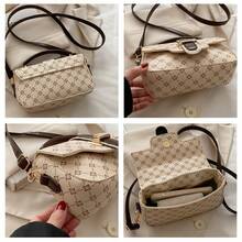 Bolso Bandolera Hombro Para Mujer Con Estampado Retro Moda bandolera hombro para mujer con estampado retro moda diseño unico estampado vintage resistente materiales faciles de limpiar correa ajustable ideal para diario fiestas y regalo moda - Marrón - Ver 4