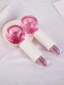 1/2 piezas Globos de hielo para faciales, rodillo de bolas de vidrio frío, varitas crioterapéuticas Globos faciales para rostro, cuello y ojos, regalo para el cuidado de la mujer, belleza, productos de cuidado de la piel, spa, autocuidado, herramientas de cuidado de la piel, cuidado facial, suministros para esteticistas, masaje, herramienta de masaje facial, rodillo facial, rodillo de hielo, rodillo facial de hielo