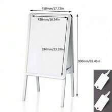 A2 Pavement Sign Poster Snap Frame Display Stand Advertising Boards Double Side - Default - View 3