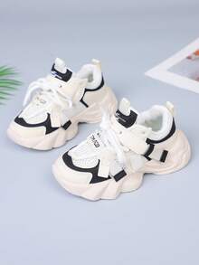 2025 Spring New Casual Children's Sports Shoes, Lightweight & Fashionable Thick-Soled Chunky Sneakers For Boys And Girls