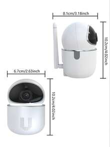 Indoor Smart Security Camera 360° Rotation Baby Pet Monitor With Two-Way Audio And SD Card Video Storage