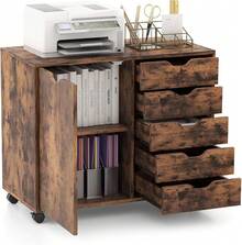 Home Office Cabinets - Brown - View 8