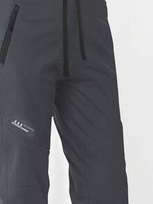 GRIM PANDA Women's Fleece Lined Softshell Hiking Pants, Durable, Zipper Pockets, Outdoor Climbing Hiking Camping Winter Long Pants Sports - Grey - View 4