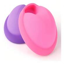 2pcs Disco Menstrual Reusable Silicona L Más S Con Estuche - Rosa - Ver 5