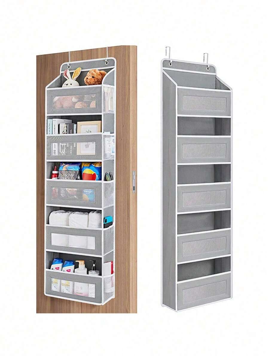 Giá treo đồ trên cửa có túi lớn - Vải bền, tuyệt vời cho phòng ngủ, phòng tắm, phòng đựng thức ăn - Thiết kế tiết kiệm không gian cho quần áo, khăn tắm và nhiều thứ khác, Giá treo và lưu trữ tủ quần áo, Kệ treo, tuyệt vời cho tã, đồ chơi, đồ ăn nhẹ, đồ dùng thiết yếu cho thanh thiếu niên, Giá treo đồ phòng tắm và tủ quần áo, Tổ chức, Giá treo đồ trên cửa, - Nhiều màu - Xem 1