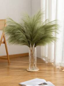 1Pc-3.28FT Artificial Pampas Grass Decoration, Large Fluffy Artificial Pampas Grass Branches, Artificial Pompoms, Vase Fillers, Home Flower Arrangement For Floor Vase Home Flower Arrangement, Bohemian Reeds, Tall Fluffy Feathers, Flower Stems, Tall Fluffy Artificial Pampas Grass, Can Be Used As Floor Vase Fillers,Fall Decor,Autumn,Fake Plants Home Decor Christmas Decorations Room Decor Christmas - Multicolor - View 7