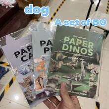 DIY Origami Animal Paper Craft - Foldable Cat, Dog, Dinosaur Desktop Decor, Suitable For Office Party Gifts, Christmas Decorations, Cat Lover Gifts, Holiday Gifts, Decorations, Fun Desktop Decor, Handmade Style, Stacked Cats, Decorations, Office Workers, Party Planners - Multicolor - View 5