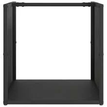 Brennholzregal Schwarz 40x40x40 cm Kaltgewalzter Stahl-XY710422