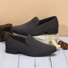 Mens Loafers Dress Shoes  Driving Shoes Tuxedo Suit Shoes - 深灰色 - 查看 4