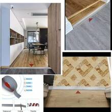 1pc 3meters /118.11inself-Adhesive PVC Floor Transition Strip - Floor Transition Strip, Floor Covering Strip, Used To Connect The Vinyl Base Board Evenly Dividing The Gap Between Floors, Easy To Install, Suitable For Home Decoration - Multicolor - View 9