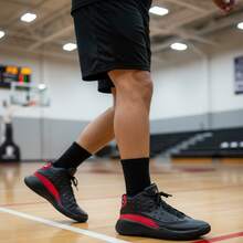 Tenis Pirma Basquetbol Para Hombre 2013 Star - NEGRO Y ROJO - Ver 1