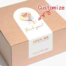 24 pezzi/120 pezzi Adesivi personalizzati, design personalizzato, adatti per applicare su fascicoli di lavoro, biglietti di auguri, confezioni di dolci, scatole per gioielli, buste, scatole regalo, borse della spesa, buste