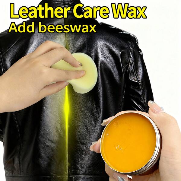 Leather Care Wax, Complimentary Application Tool Included. Suitable For Leather Jackets, Shoes, Bags And Other Leather Goods. Restores Leather Lustre With Remarkable Speed.