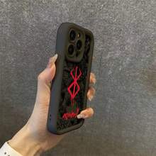 Fundas Anti-Caída de TPU Suave para iPhone 16, 15, 14, 13, 12, 11 Pro Max Mini XR XS X 7 Plus - Diseño Anime Caliente Berserks Comics - Color mezclado 1 - Ver 3