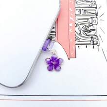 1 Piece - Exquisite Personalized Flower Dust Plug - Suitable For Type-C Charging Port Dust Plug - Small, Portable And Practical