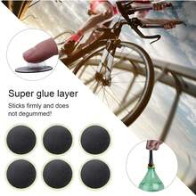Parche para Bicicleta sin Pegamento, Parches para Neumáticos sin Pegamento para Bicicletas de Montaña Herramienta de Reparación de Bicicletas sin Pegamento Tubo Rápido para Neumáticos - 1 - Ver 3