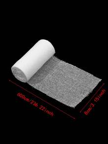 1 pezzo Benda bianca per Ognissanti, gigabozzi gommoso mummia benda, rotolo di fascia per cosplay, mascherata, carn Prop Accessori fotografici Tomb Adventure