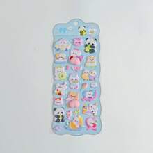 3D软萌屁股3D儿童贴纸捏捏动物可爱兔子熊手工装饰手机壳贴画