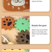 Tablero de actividades de madera multifuncional con circuitos, juguete educativo temprano de aprendizaje manual para niños - Multicolor - Ver 10