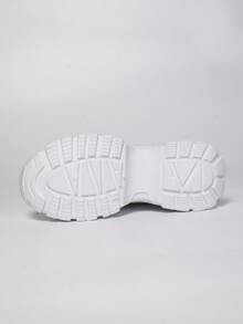 Plus Size Women's 35-42 Spring/Autumn New Chunky Sneakers, Mesh Breathable Platform High-Top Casual Shoes, Lightweight Versatile Fashion Sneakers, Lace-Up, White, Gold, Silver, Green, Casual Running Shoes