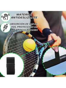 VXMBNB, Overgrip Tenis, Overgrip Padel de 12 Piezas, Absorbente del Sudor y Antideslizante, Apto para Tenis, Cricket y Otras Raquetas. - Negro - Ver 9
