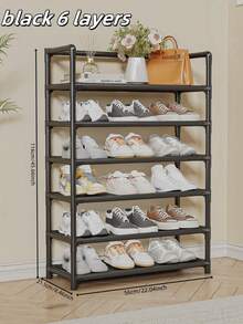 1 chiếc kệ giày 3-7 tầng, dung tích lớn, chắc chắn, đơn giản, chống bụi, dùng cho nhà ở/ký túc xá, tủ đựng giày nhiều tầng, giá để giày trong tủ quần áo, giá treo giày, giá để giày treo trên cửa. - Nhiều màu - Xem 8