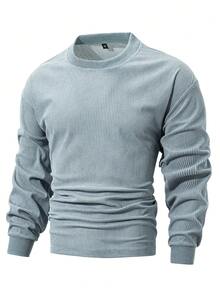Men's Casual Old Money Men Corduroy Sweatshirt