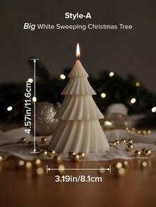 1 pieza Paquete de velas navideñas hechas a mano, que incluye campana, árbol de Navidad giratorio, copos de nieve, hombre de jengibre, alce, castillo, cascanueces, vela decorativa para ambiente, decoración de habitación, regalos de Halloween, regalos de Navidad, regalos para mejores amigos, regalos de graduación, regalos de cumpleaños, regalos de boda, regalos del Día de la Madre, regalos para amantes, regalos para mujeres, niñas, regalos de boda, recuerdos de boda, decoración del hogar, decoraciones de cumpleaños, aroma a pera inglesa y freesia, decoraciones navideñas