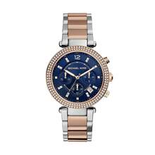 Relógio Feminino Michael Kors Parker Cronógrafo com Cristais em Dois Tons MK6141 - Tamanho Único - Ver 1