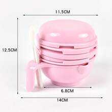 Tazón para moler alimentos para bebés, machacador manual de frutas y verduras, procesador de alimentos infantil, accesorio de cocina, práctico y fácil de limpiar, herramienta ideal para preparación de papillas - Azul - Ver 6