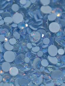 2G/1Beutel Opal 3D Nagelkunst Strasssteine ohne Heißkleber, funkelnde Kristall Strasssteine, Pink Weiß Blau, DIY Nageldekoration, Nagelzubehör - Verschiedenfarbig - Übersicht 20