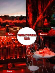 1 pieza Guirnalda de Luces Solares para Exteriores - 300/200/150/100/50 LED, Luces de Hadas Solares de Alambre de Cobre, IP65 Impermeable, 8 Modos de Iluminación, Adecuado para Jardín, Terraza, Boda, Acampada, Fiesta, Patio, Decoración de Árbol de Navidad, Navidad, Halloween, Luces de Decoración para el Día de San Valentín (Blanco Cálido/Blanco/Color/Azul/Rosa/Rojo)