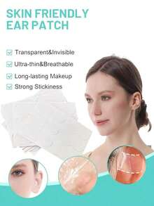 30pcs Invisible Ear Tapes, Suitable For Both Men And Women, Can Cleverly Modify Ear Shape And Create A Slimmer Facial Appearance. Whether It's For Enhancing Ear Contour Or Lifting Ear Lobes, This Slimming Tape Can Easily Handle It, Suitable For Various Occasions. It's Best To Learn How To Use It Properly Before Application To Avoid Unsatisfactory Results. - Multicolor - View 7