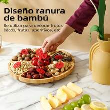 Set De Servicio Para Quesos Y CharcuteríA (Tabla MáRmol-Bambú + Utensilios + Pizarras Con Gis) - PráCtico Para Botanas - 1 - Ver 6