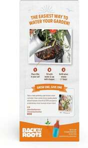 Back To The Roots Self-Watering Terracotta Olla Pot (Pack Of 3), 700mL Provides 1 Week Of Precision Watering - Đỏ và trắng - Xem 2