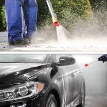 Cordless Pressure Washer, Portable Power Washer For Patio & Car, 6 In 1 Battery-Operated System With 5M Hose, Jet Wash Tool With Dual Batteries, High-Pressure Cordless Jet Cleaner - Black - View 3
