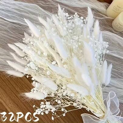 Dried Flower Bouquet Wedding Babys Breath Gypsophila Boho Bridal Bouquet Eucalyptus Dried Flower Arrangement Wedding Flowers Bridesmaid