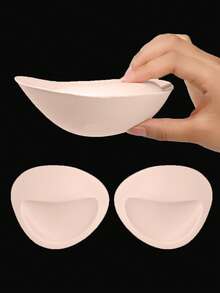 6cm Thick Bra Pads, Foam Breast Enhancers For Wedding, Date, Party Dresses, Create Cleavage, Uplift Small Bust, Removable & Washable Padding Inserts, Can Be Used In Sports Bras To Increase Support And Optimize Body Contours - Apricot - View 2