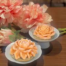 1pc Silicone Mold For Floating Lotus Flower Candle Making, Handcraft Decoration - White - View 9