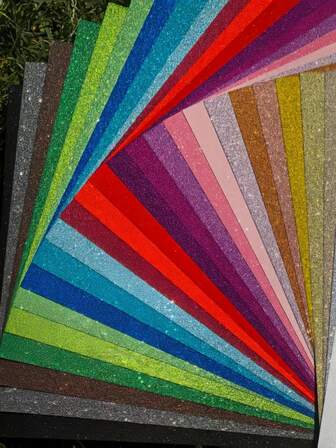 10/20 Sheets Glitter Cardstock Paper - Vibrant Colors, 20x30 Cm , 10 Sheets 10 Colors Premium Glitter Paper For Crafts, A4 Glitter Card Stock For DIY Projects, Sparkly Paper For Card Making, 250 GSM For Arts & Crafts, Decorations, Wedding & Birthday Invitations, Scrapbooking Supplies, Paper Decorations, Craft Supplies, Decorative Paper, Lightweight Paper
